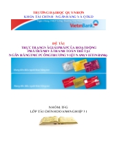 Thực trạng và giải pháp của phát hành và thanh toán thẻ tại Ngân hàng TMCP Công thương Việt Nam (VIETINBANK)