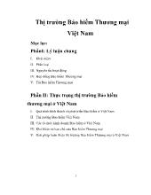 Đề tài Thị trường Bảo hiểm Thương mại Việt Nam
