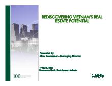 Báo cáo Về tiềm năng thị trường bất động sản Việt Nam- Rediscovering Vietnam’s real estate potential