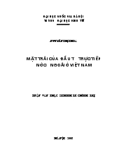 Luận văn Mặt trái của đầu tư trực tiếp nước ngoài ở Việt Nam