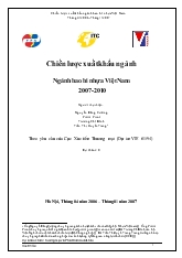 Chiến lược xuất khẩu ngành Ngành bao bì nhựa Việt Nam 2007-2010