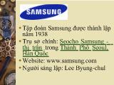 Đề tài -Tập đoàn Samsung và các chiến lược áp dụng