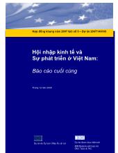 Hội nhập kinh tế và Sự phát triển ở Việt Nam