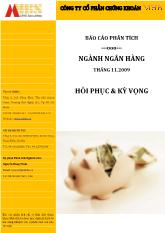 Báo cáo Phân tích ngành ngân hàng - CTCK MHBS thực hành chứng khoán