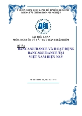 Bảo hiểm - Bancassurance và hoạt động Bancassurance tại Việt Nam hiện nay 2012