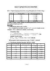 Bài tập Giải kế toán quản trị (phần kế toán chi phí)