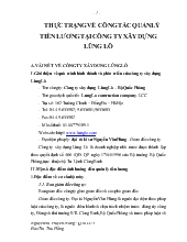 Đề tài Thực tập tại công ty xây dựng Lũng Lô