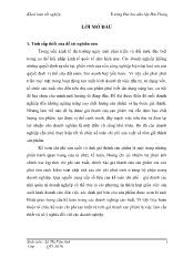 Hoàn thiện tổ chức kế toán chi phí sản xuất và tính giá thành sản phẩm tại công ty TNHH TMVT sản xuất Tám Nhiên