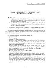 Tài liệu hữu ích môn kế toán hành chính sự nghiệp