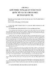 Tổng quan về kế toán quốc tế và các chuẩn mực kế toán