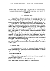 Phân tích hồi quy - Tương quan vứng dụng trong phân tích các nhân tố ảnh hưởng đến tổng tỷ suất sinh