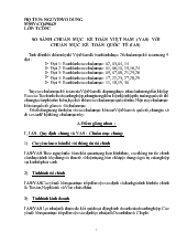 So sánh chẩn mực kế toán Việt Nam VAS với chuẩn mực ké toán quốc tế ISA