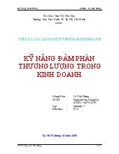 Kỹ năng đàm phán thương lượng trong kinh doanh