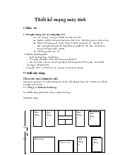 Thiết kế mạng máy tính