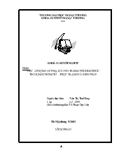 Khóa luận Phương thức tín dụng chứng từ Thực trạng và biện pháp