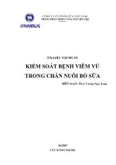 Kiểm soát bệnh viêm vú trong chăn nuôi bò sữa