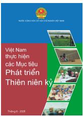 Việt Nam thực hiện các mục tiêu phát triển thiên niên kỷ