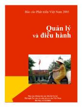 Báo cáo phát triển Việt Nam 2005 - Quản lý và điều hành