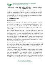 Báo cáo Tổng hợp diễn biến thị trường nông sản Việt Nam 2006