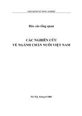 Các nghiên cứu về ngành chăn nuôi Việt Nam