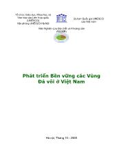 Phát triển bền vững các vùng đá vôi ở Việt Nam