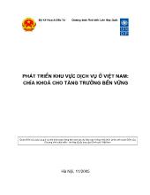 Phát triển khu vực dịch vụ ở Việt Nam: Chìa khoá cho tăng trưởng bền vững