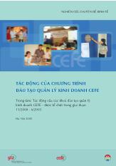 Tác động của chương trình quản lý đào tạo kinh doanh CEFE giai đoạn 11/2000 - 6/2003