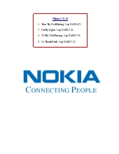 Đề tài Chiến lược chuỗi cung ứng của Nokia