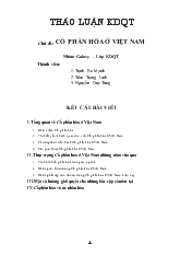 Đề tài Cổ phần hóa ở Việt Nam