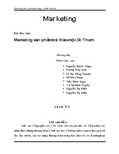 Tiểu luận Marketing sản phẩm trà thảo mộc Dr.Thanh