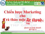 Đề tài Chiến lược marketing cho trà thảo mộc Dr Thanh