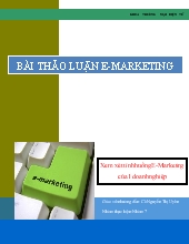Đề tài Chiến lược E-Marketing của công ty cổ phần Hurama