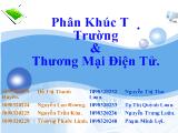 Phân khúc thị trường và thương mại điện tử