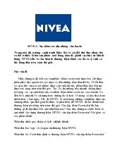 Đề tài Cách thức định vị thương hiệu NIVEA của tập đoàn Beiersdorf