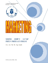 Tiểu luận Marketing: nhóm chiến lược phân phối sản phẩm