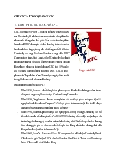 Đề tài Chiến lược marketing cho sản phẩm KFC