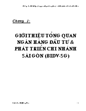 Chuyên đề Đa dạng hóa, nâng cao chất lượng dịch vụ ngân hàng điện tử tại ngân hàng đầu tư và phát triển Việt Nam BIDV