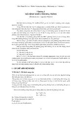 Kinh tế lượng ứng dụng - Chương 1: Mô hình nhiều phương trình