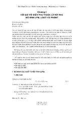 Kinh tế lượng ứng dụng - Chương 2: Hồi qui với biến phụ thuộc là rời rạc mô hình LPM, Logit và Probit
