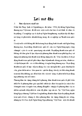Luận văn Hoàn thiện hoạt động thanh toán quốc tế theo phương thức tín dụng chứng từ tại Sở giao dịch ngân hàng ngoại thương Việt Nam