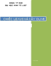 Chiếc Lexus và cây Olive