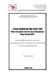 Đề tài Quan hệ tác động giữa tỷ giá hối đoái USD/VND và kim ngạch xuất khẩu dầu thô của Việt Nam giai đoạn 1990-2005