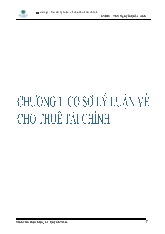 Chuyên đề Phát triển hoạt động cho thuê tài chính trên địa bàn TP HCM đến năm 2010: Thực trạng và giải pháp