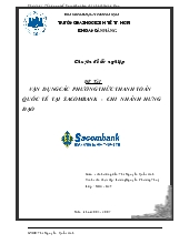 Chuyên đề Vận dụng các phương thức thanh toán quốc tế tại SacomBank chi nhánh Hưng Đạo
