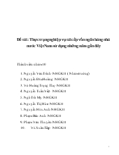 Đề tài Thực trạng nghiệp vụ tái cấp vốn ngân hàng nhà nước Việt Nam sử dụng những năm gần đây