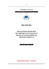 Luận văn Một số giải pháp chủ yếu nhằm phát triển dịch vụ ngân hàng bán lẻ đối với các ngân hàng thương mại trên địa bàn tỉnh Gia Lai