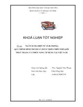 Khóa luận Ngân hàng điện tử E-Banking quá trình hình thành và phát triển trên thế giới: Thực trạng và triển vọng áp dụng tại Việt Nam