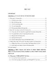Luận văn Giải pháp phát triển bền vững thương hiệu ngân hàng nông nghiệp và phát triển nông thôn Việt Nam
