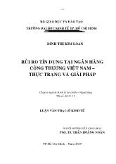 Luận văn Rủi ro tín dụng tại ngân hàng công thương Việt Nam: Thực trạng và giải pháp