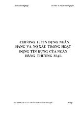 Luận văn Giải pháp ngừa và xử lý nợ xấu tại VietinBank chi nhánh khu công nghiệp Bình Dương